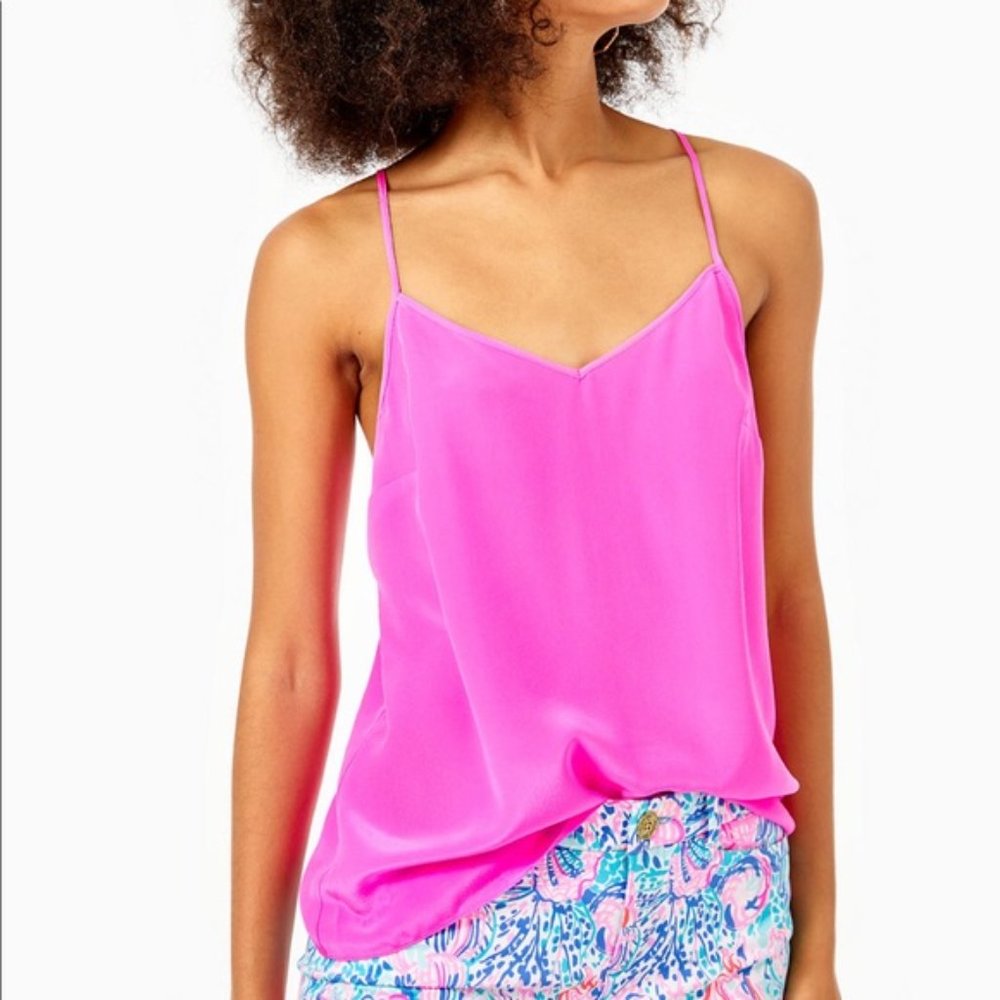 Lilly Pulitzer Pink Silk Camisole XS